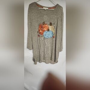 Sweater with Pumpkin Design